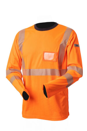 Priha Pitkähihainen Huomiopaita 4363 Oranssi Katkoprintti  koko 2XL