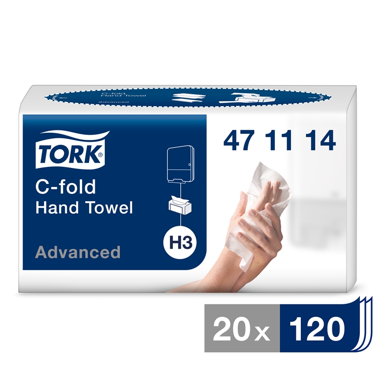 Tork Käsipyyhe C-fold H3 2 krt 20 pkt/säkki