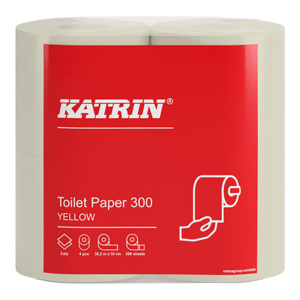Katrin Wc-paperi Classic 300 keltainen 40 rll/säkki